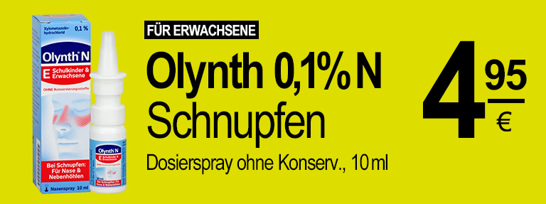 Erkältungs- und Atemwegsmittel Olynth Erwachsene