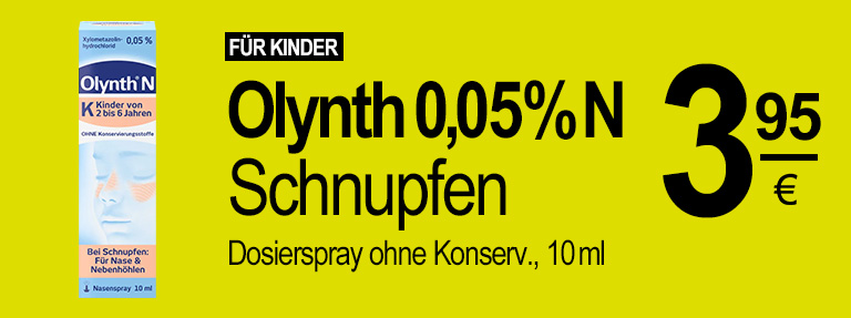 Erkältungs- und Atemwegsmittel Olynth Kinder
