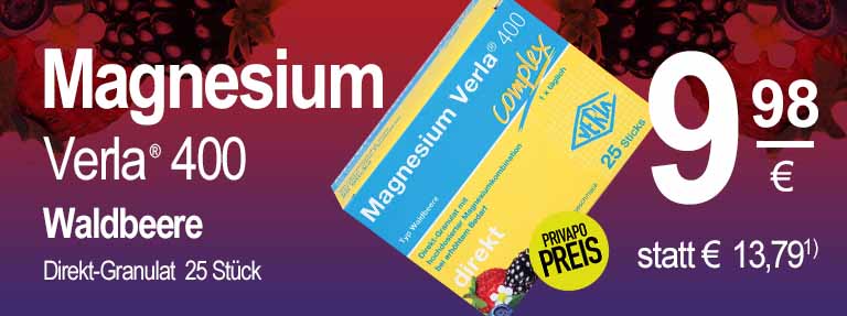 Magnesium Verla aus der PRIVAPO Apotheke Elmshorn