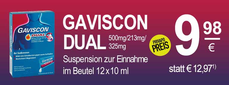 Gaviscon Dual aus der PRIVAPO Apotheke Elmshorn