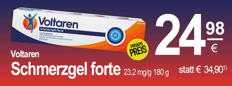 Voltaren Schmerzgel aus der PRIVAPO Apotheke Elmshorn
