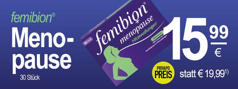 FAV femibion Menopause PRIVAPO Apotheke Elmshorn Angebote Februar 2026