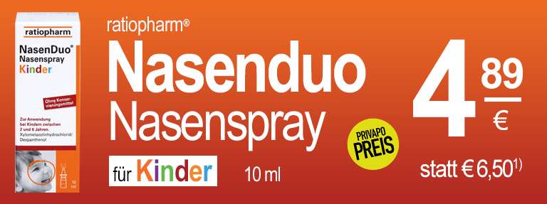 Nasenduo Nasenspray KINDER PRIVAPO Apotheke Elmshorn Angebote Februar 2026