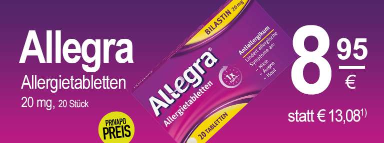 Allegra Angebote im Juni - PRIVAPO Apotheke Elmshorn - Allegra